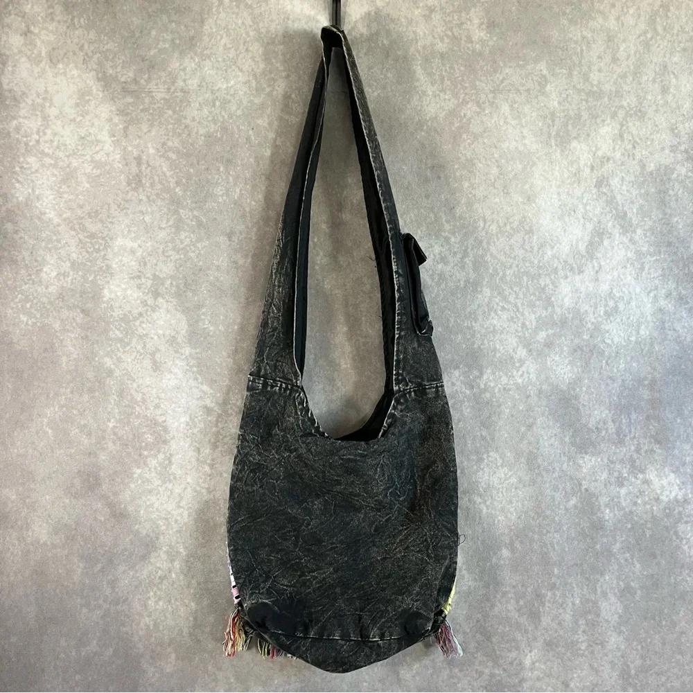 Collection Royal Boho Purse Gray Butterfly Embroidered‎ Bag Beach Summer Hippie